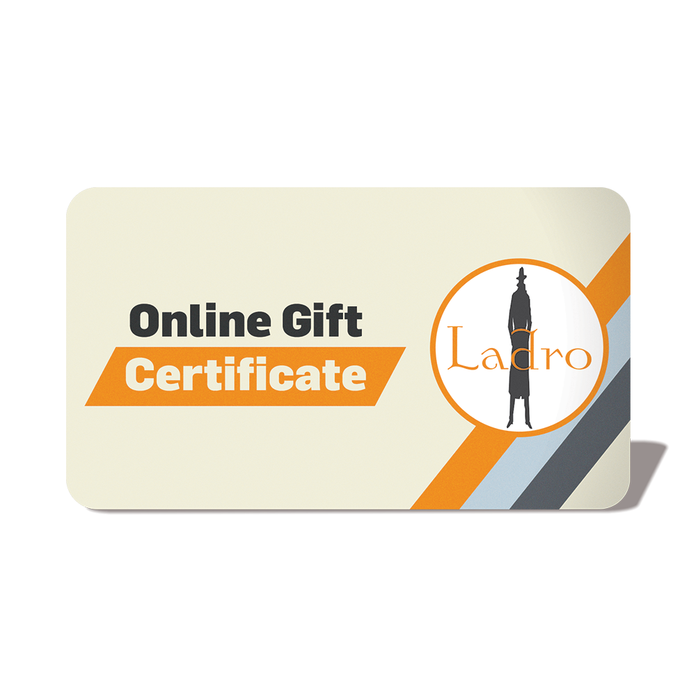 An illustrated online gift certificate from Caffe Ladro